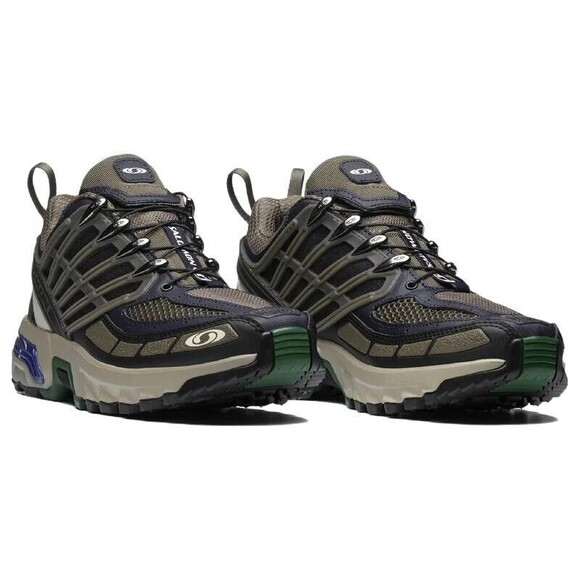 Salomon ACS Pro Advanced Sneakers Night Sky/Major Brown/Turtle Dove 417526 Sz 10 - Picture 3 of 5